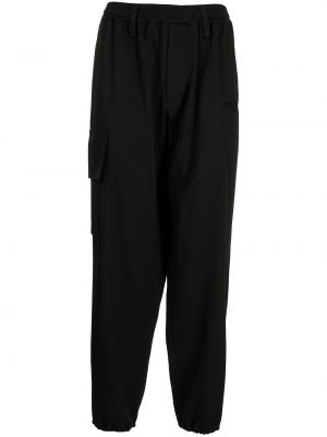 Pantalones de chándal de cintura alta Yohji Yamamoto negro