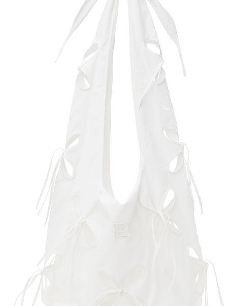 Белая сумка-тоут с лепестками чили J.Kim