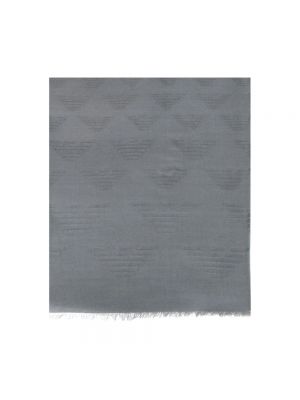Bufanda de tejido jacquard Emporio Armani gris