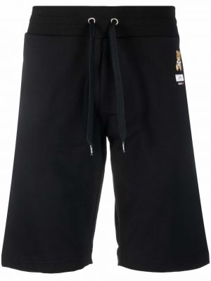 Pantalones cortos deportivos con estampado Moschino negro