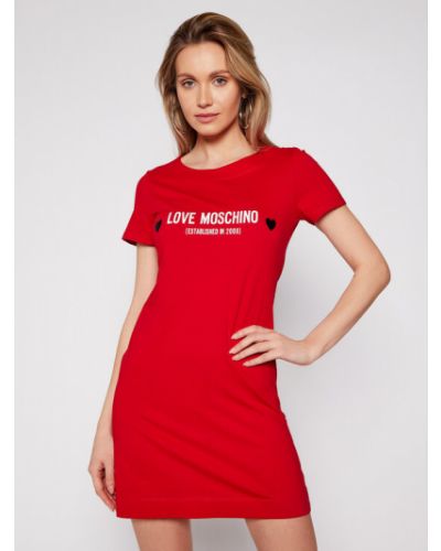 LOVE MOSCHINO Hétköznapi ruha W592913M 3876 Piros Regular Fit