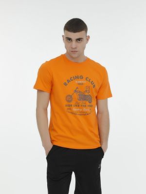 Polo majica s kratkimi rokavi Kinetix oranžna
