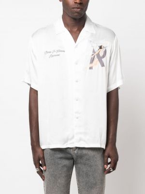 Koszula z nadrukiem Represent biała
