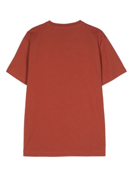 T-shirt en coton à imprimé Hackett orange