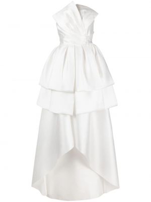 Коктейлна рокля Alberta Ferretti бяло