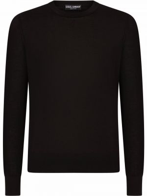 Кашмирен пуловер Dolce & Gabbana черно