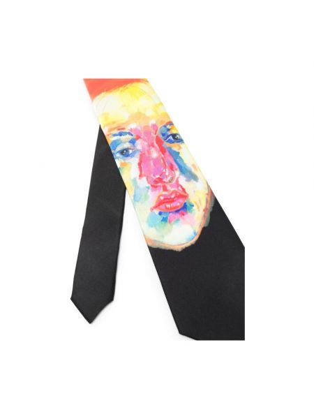 Corbata de seda con estampado Kidsuper Studios negro
