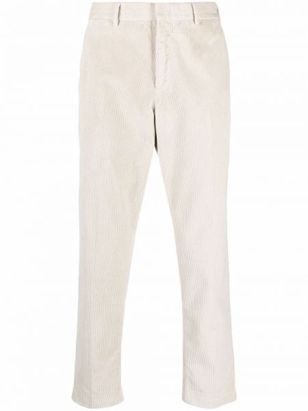 Pantalones rectos de pana Pt01 blanco