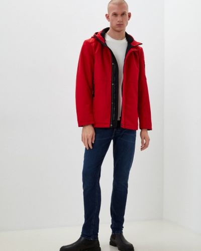 Утепленная демисезонная куртка Morozoff красная