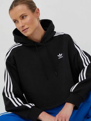 Bluză cu glugă Adidas Originals negru