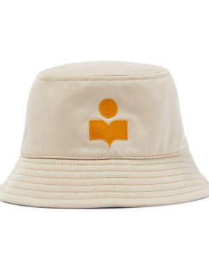 Bavlněný klobouk Isabel Marant bílý