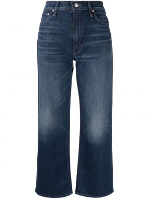 High waist jeans ausgestellt Mother blau