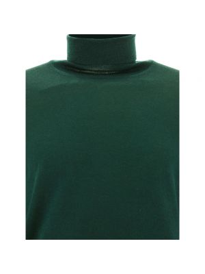 Jersey cuello alto con cuello alto de tela jersey Lardini verde