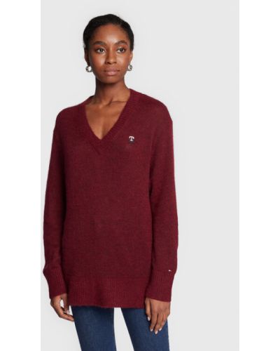 Pull Tommy Hilfiger bordeaux
