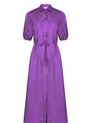Платье-рубашка Patrizia Pepe фиолетовое