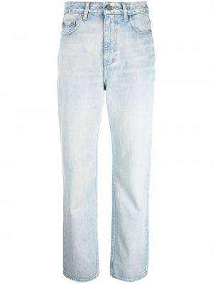 High waist straight jeans Ganni blau