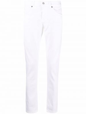 Smal skinny fit-jeans Dondup vit