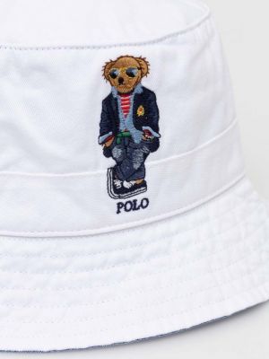 Белая хлопковая шляпа Polo Ralph Lauren