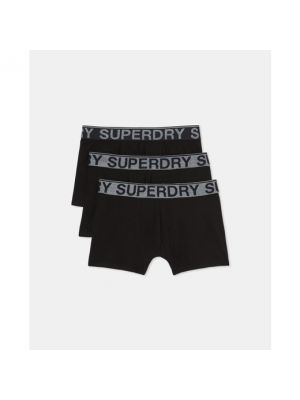 Boxers de algodón Superdry negro
