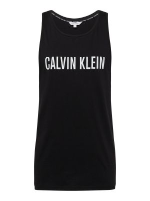 Tricou polo Calvin Klein Swimwear negru