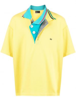 Polo krekls ar izšuvumiem Kolor dzeltens