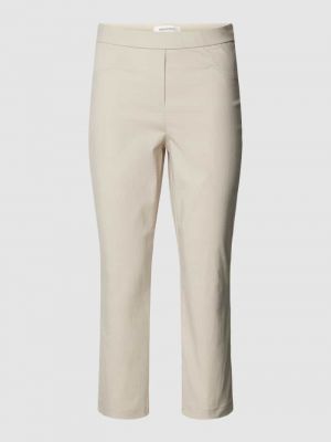 Spodnie w jednolitym kolorze Stehmann białe
