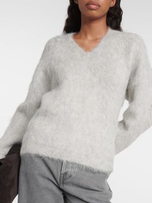 Jersey de alpaca de tela jersey Totême gris