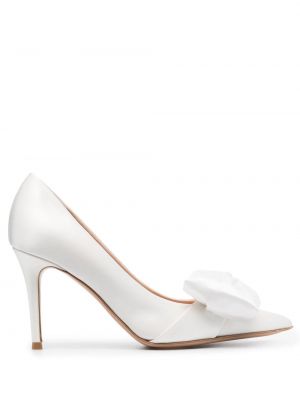 Pumps i läder Gianvito Rossi vit