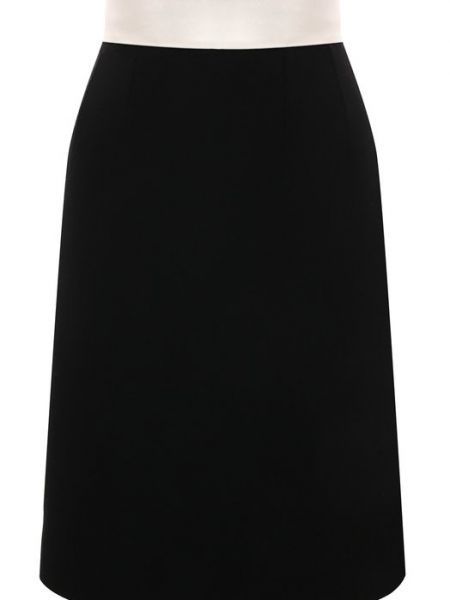 Шерстяная юбка Dolce & Gabbana черная