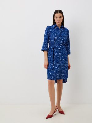 Синее платье-рубашка Loriata