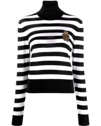 Jersey a rayas de tela jersey Dolce & Gabbana negro