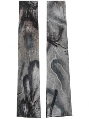 Guantes con estampado con estampado abstracto Yohji Yamamoto