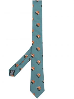 Svilena kravata s cvjetnim printom s printom Paul Smith
