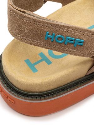 Sandale din piele cu platformă Hoff bej