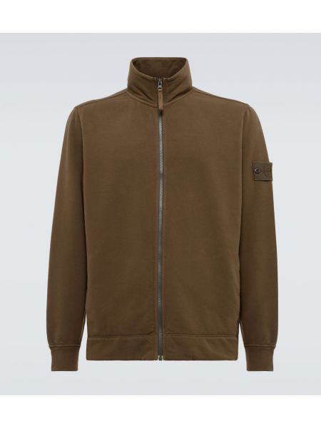 Puuvilla sotilaallinen takki Stone Island vihreä