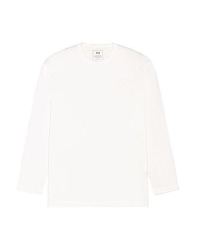 Tričko s dlouhým rukávem Y-3 Yohji Yamamoto, bílá