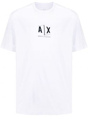 Trykt t-skjorte Armani Exchange hvit