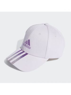 Șapcă cu dungi Adidas violet