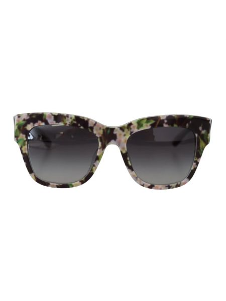 Okulary przeciwsłoneczne w kwiatki Dolce And Gabbana szare