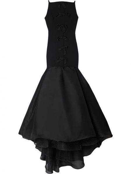 Vestido de cóctel con lazo Carolina Herrera negro