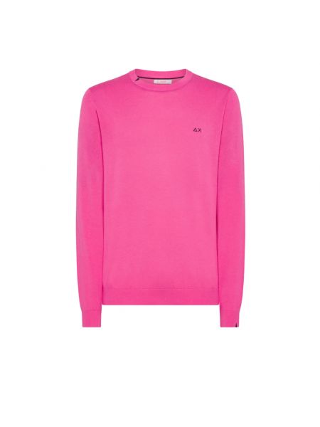 Pullover aus baumwoll Sun68 pink