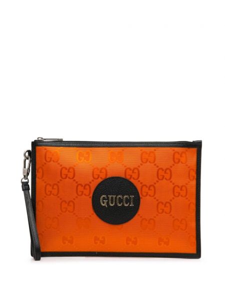 Nylonowa kopertówka Gucci Pre-owned pomarańczowa