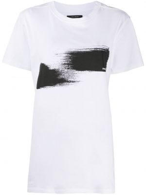 Camiseta con estampado con estampado abstracto Isabel Marant étoile blanco