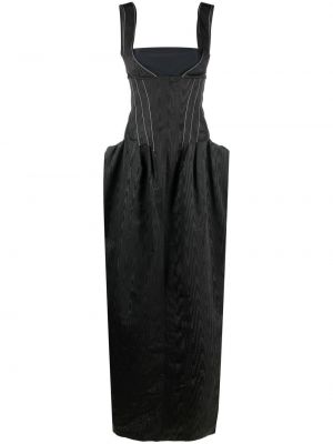 Αμάνικη μάξι φόρεμα Marine Serre μαύρο