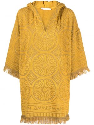 Srajčna obleka Zimmermann rumena