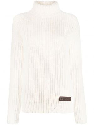 Distressed pullover Dsquared2 beige