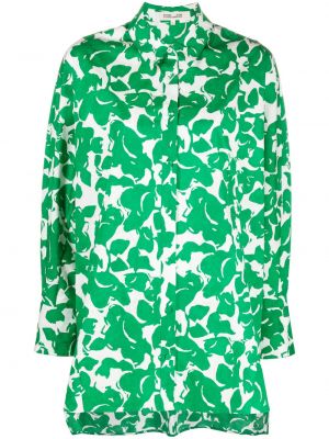 Camicia a fiori Dvf Diane Von Furstenberg verde