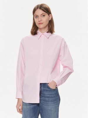 Priliehavá košeľa Pinko ružová