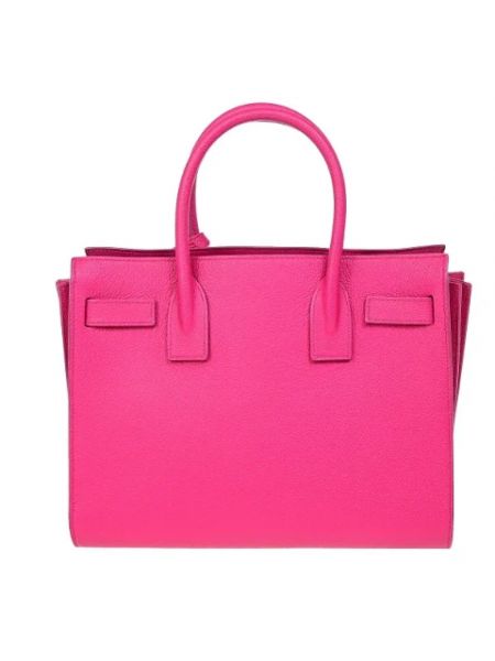 Bolsa de cuero retro Yves Saint Laurent Vintage rosa