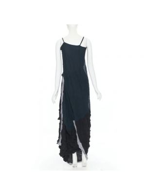 Sukienka bawełniana Yohji Yamamoto Pre-owned zielona